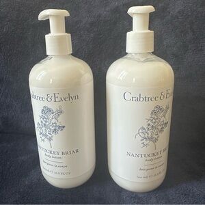 Crabtree & Evelyn Nantucket Briar Scented Body Lotion 16.9 oz Brand New Lot Of 2